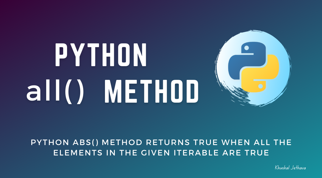 Python all() Method